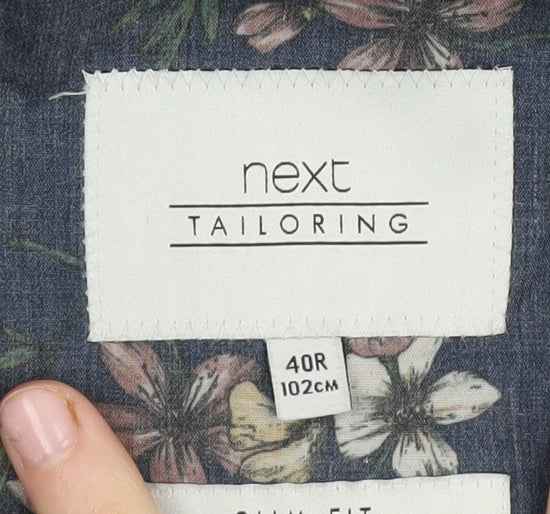 Next Men's Blue Regular Fit Blazer 40R Jacket