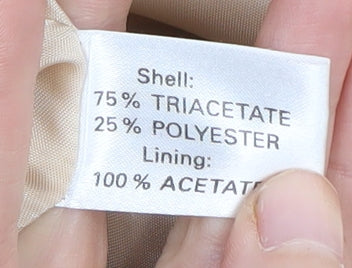 John Charles Women's Beige Blazer Size 14 Formal Notch Lapel