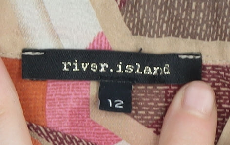 River Island Women's Multicoloured 12 Button-Up Shirt
