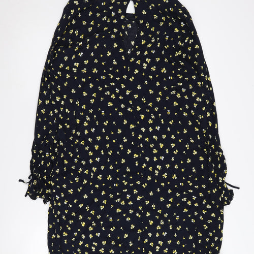 H&M Women's Multicoloured Floral Shift Dress Size 16