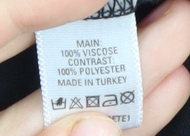 Oasis Women's Black Sequin Blouse, Size S