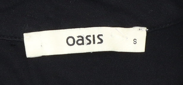 Oasis Women's Black Sequin Blouse, Size S