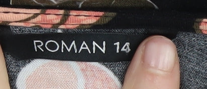 Roman Womens Multicoloured Floral Blouse Size 14