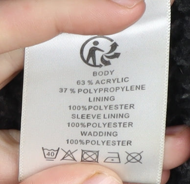 Dissident Men’s Grey Hooded Knit Jacket Size L