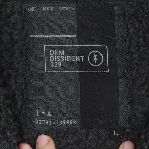 Dissident Men’s Grey Hooded Knit Jacket Size L