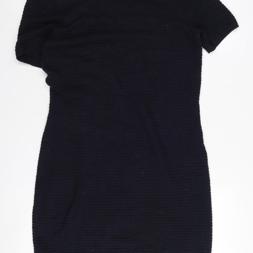 Warehouse Women's Black Knit Dress UK 12