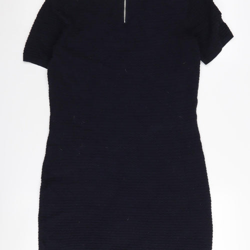 Warehouse Women's Black Knit Dress UK 12
