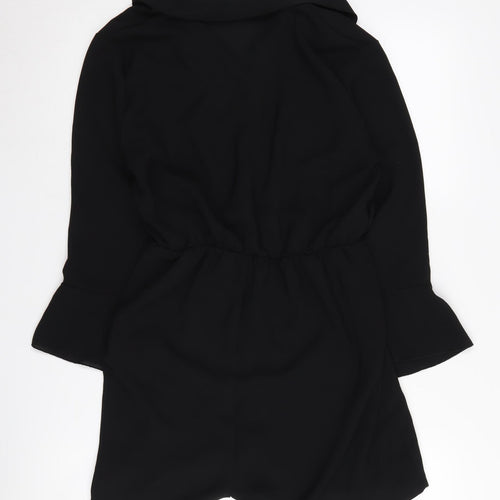 boohoo Women's Black Playsuit Size 14