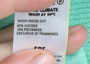 Marks and Spencer Women's Green Crew Neck Jumper Size 8