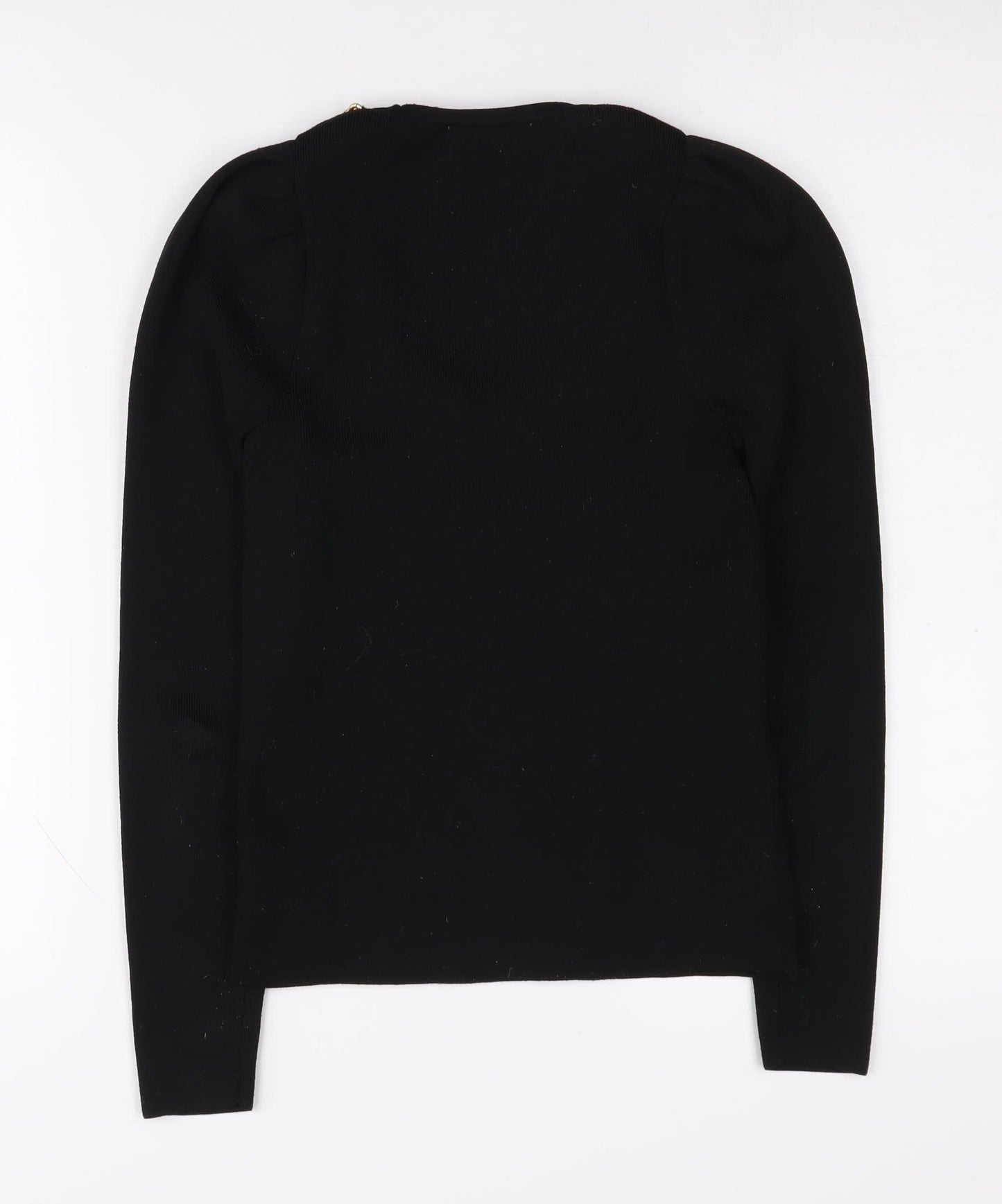 MNG Women's Black XS Long Sleeve Knit Top