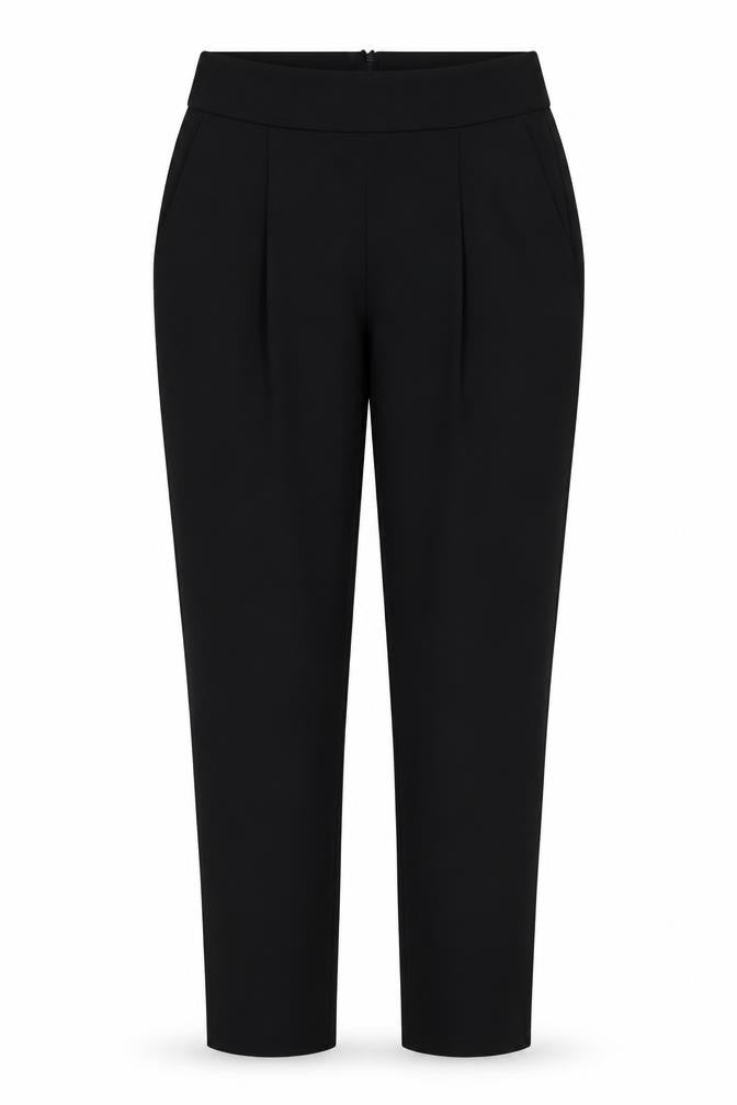 Front view of Karen Millen Women's Black Cropped Trousers, size 6