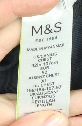 Marks and Spencer Men's Black 42R Blazer Jacket