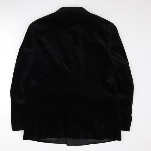 Autograph Men's Black Double-Breasted Blazer 42R