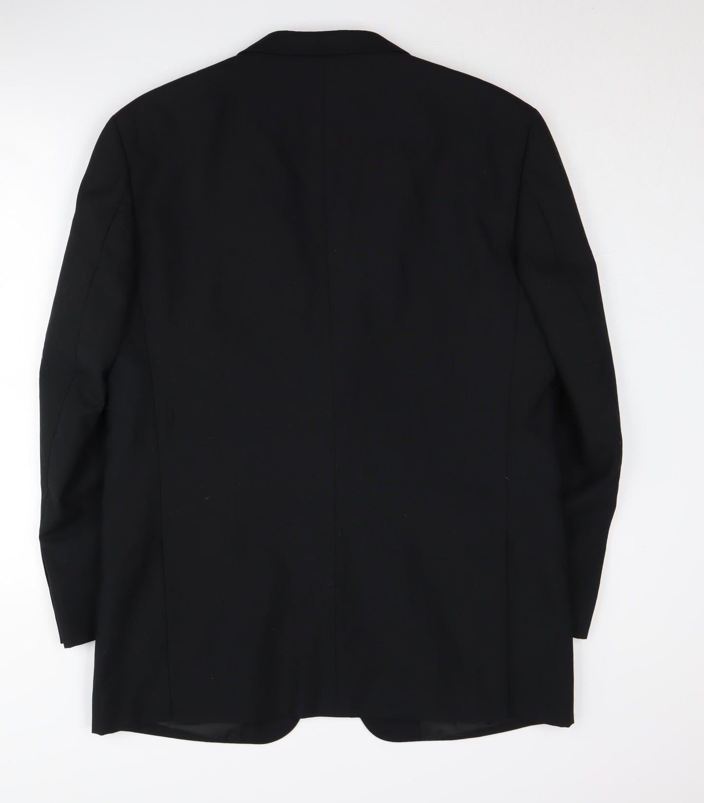 FH Men's Black Size 42 Blazer Jacket - Wool Blend - Excellent