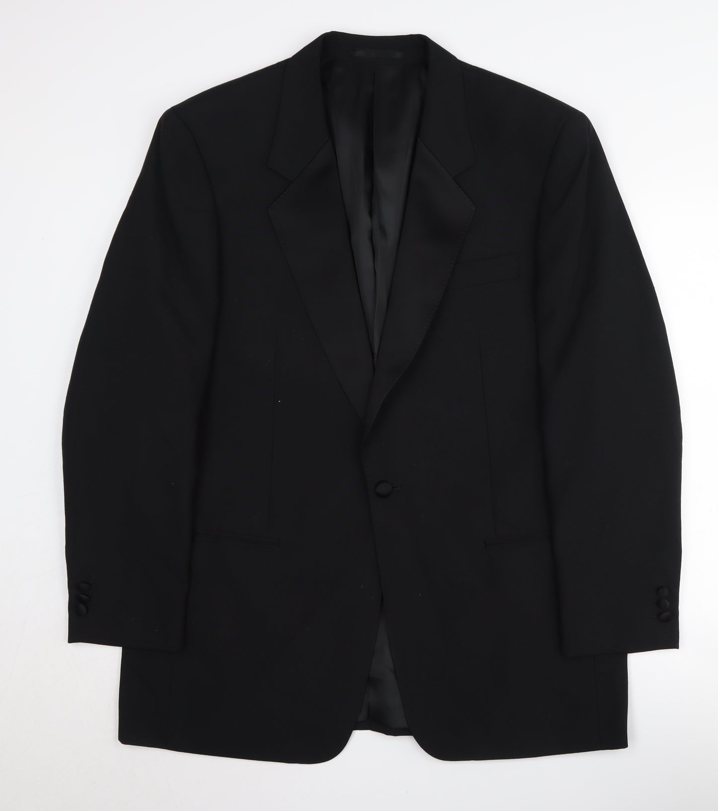 FH Men's Black Shawl Lapel Tuxedo Jacket Size 44