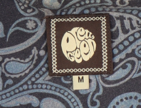 Pretty Green Blue Hoodie Unisex Adults M Full Zip