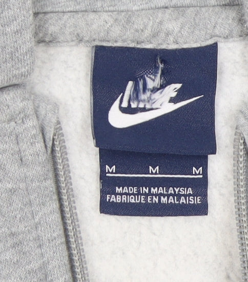 Nike Boys Full Zip Grey Hoodie Size M