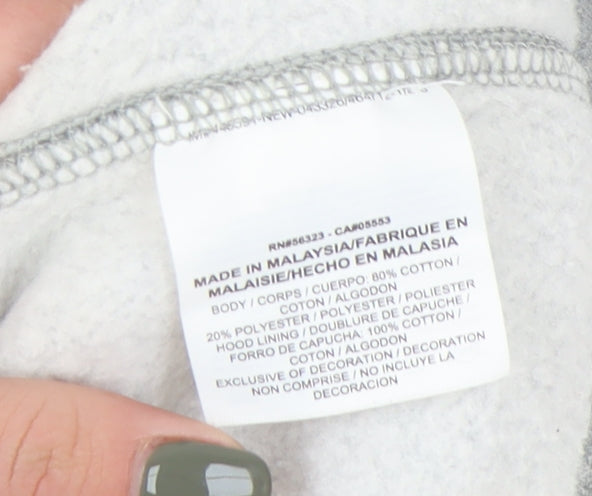 Nike Boys Full Zip Grey Hoodie Size M