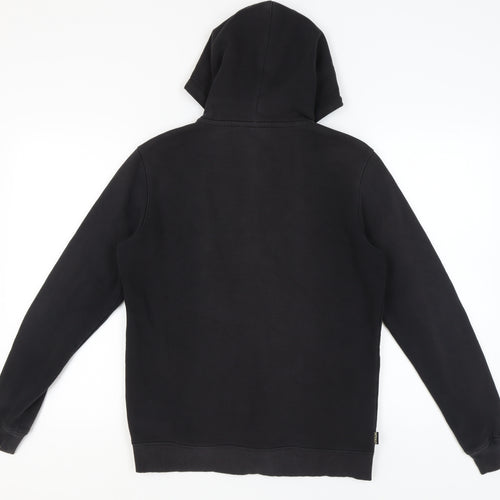 GR King Men's Black Full Zip Hooded Logo Hoodie