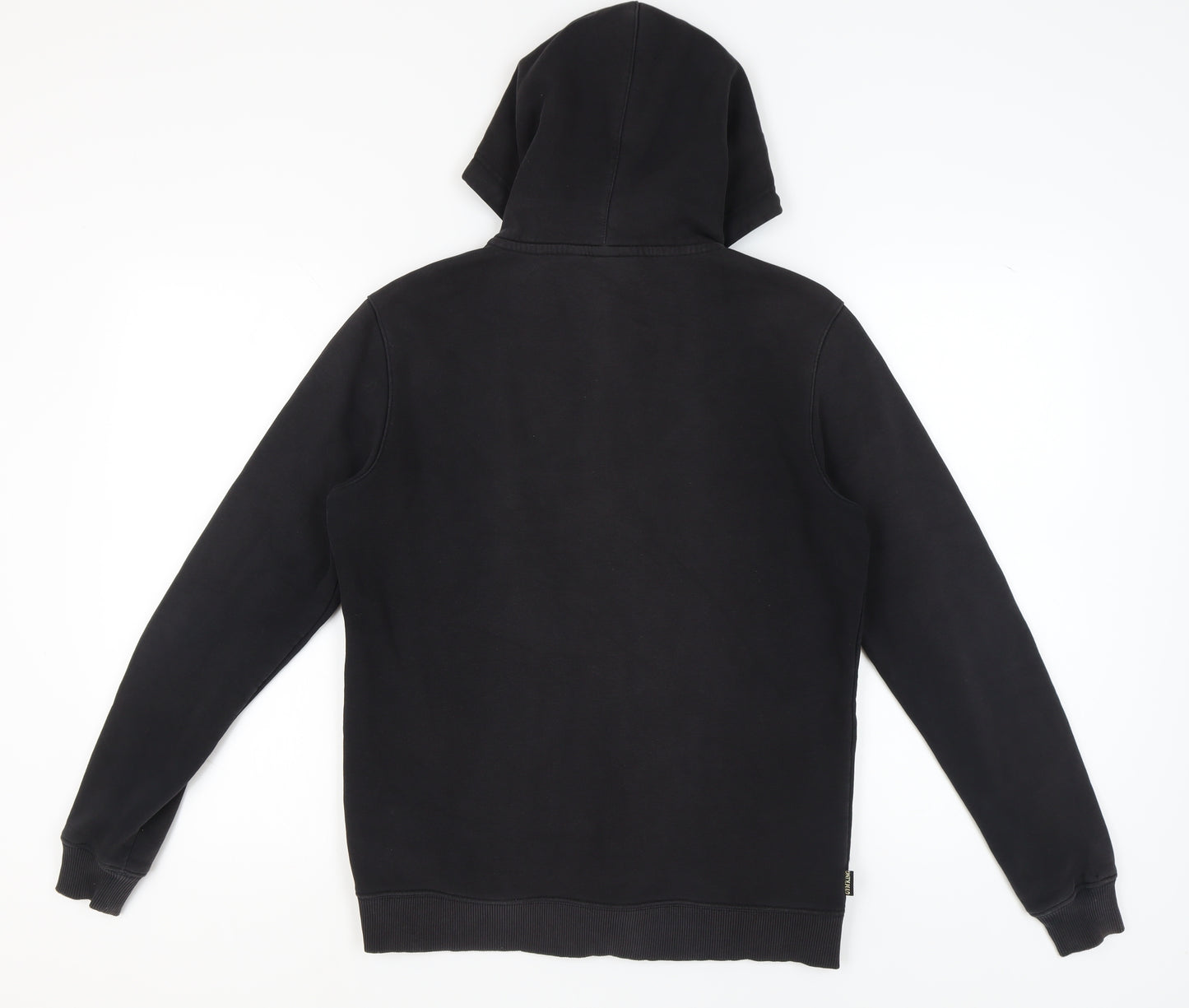 GR King Men's Black Full Zip Hooded Logo Hoodie