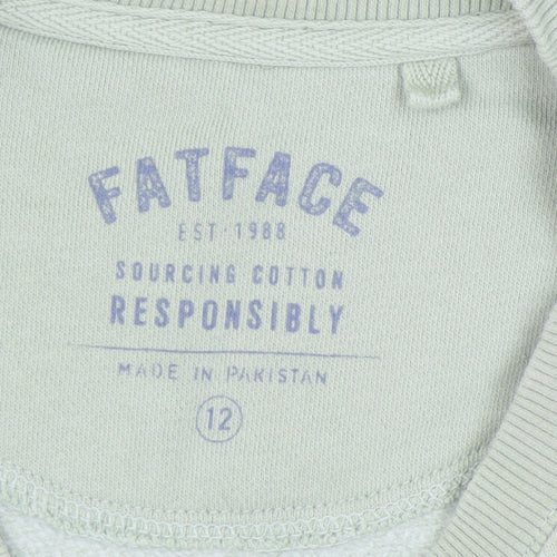 FatFace Women's Green Pullover Sweatshirt - Size 12