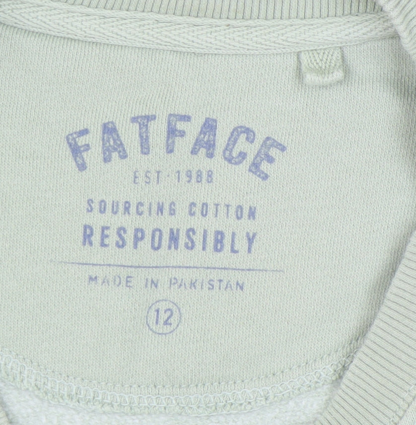 FatFace Women's Green Pullover Sweatshirt - Size 12