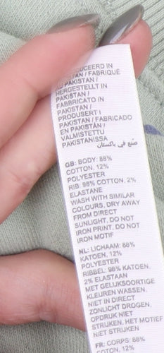 FatFace Women's Green Pullover Sweatshirt - Size 12