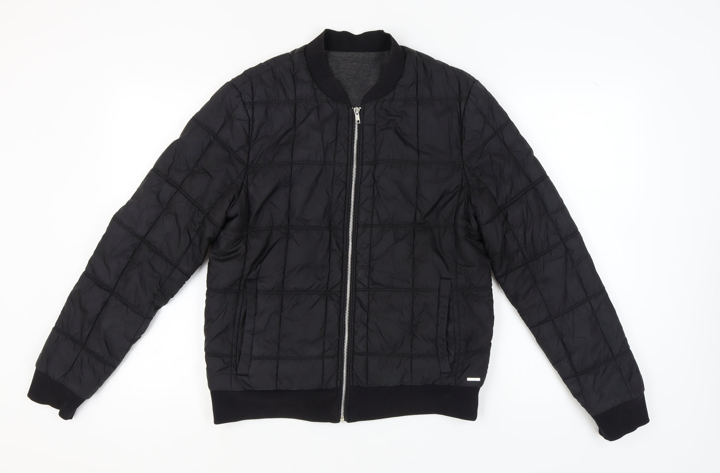 Hugo Boss Men's Black Bomber Jacket, Size M