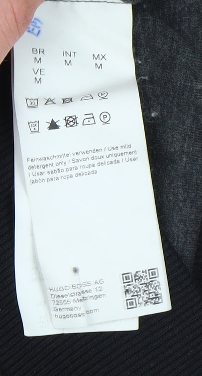 Hugo Boss Men's Black Bomber Jacket, Size M