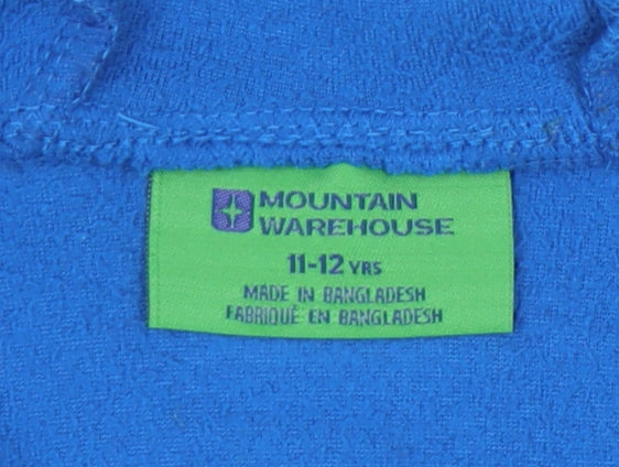 Mountain Warehouse Boys Blue Pullover Hoodie 11-12 Years