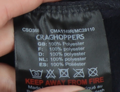 Craghoppers Men's Blue M 1/2 Zip Fleece Sweatshirt