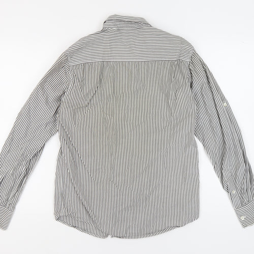 Jack & Jones Men's Striped Shirt, Medium, Casual, Grey