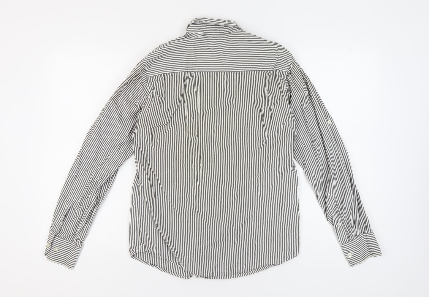 Jack & Jones Men's Striped Shirt, Medium, Casual, Grey