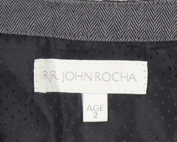 John Rocha Boys Grey Suit Waistcoat Age 2 Years