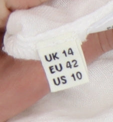 Whistles Women's White Floral Embroidered Blouse