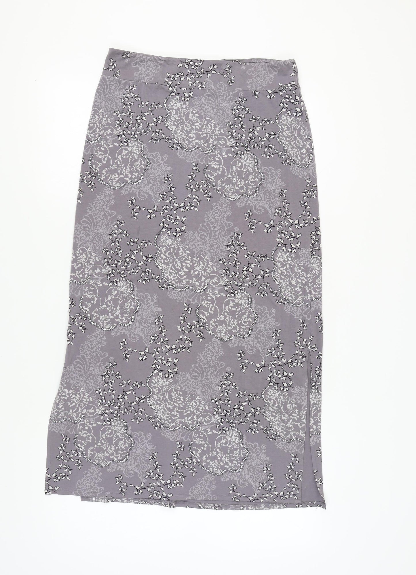White Stuff Women's Grey Midi Pencil Skirt Size 12