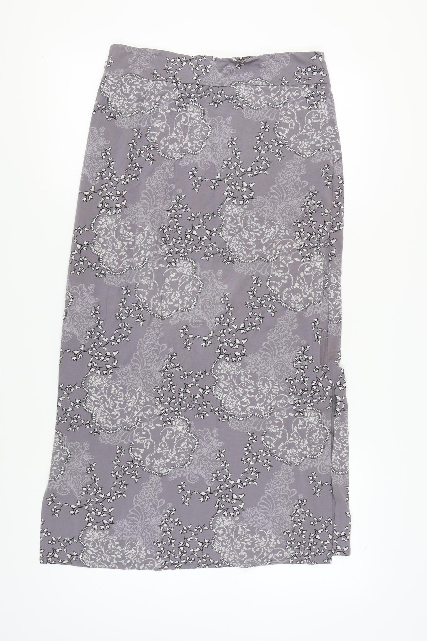 White Stuff Women's Grey Midi Pencil Skirt Size 12