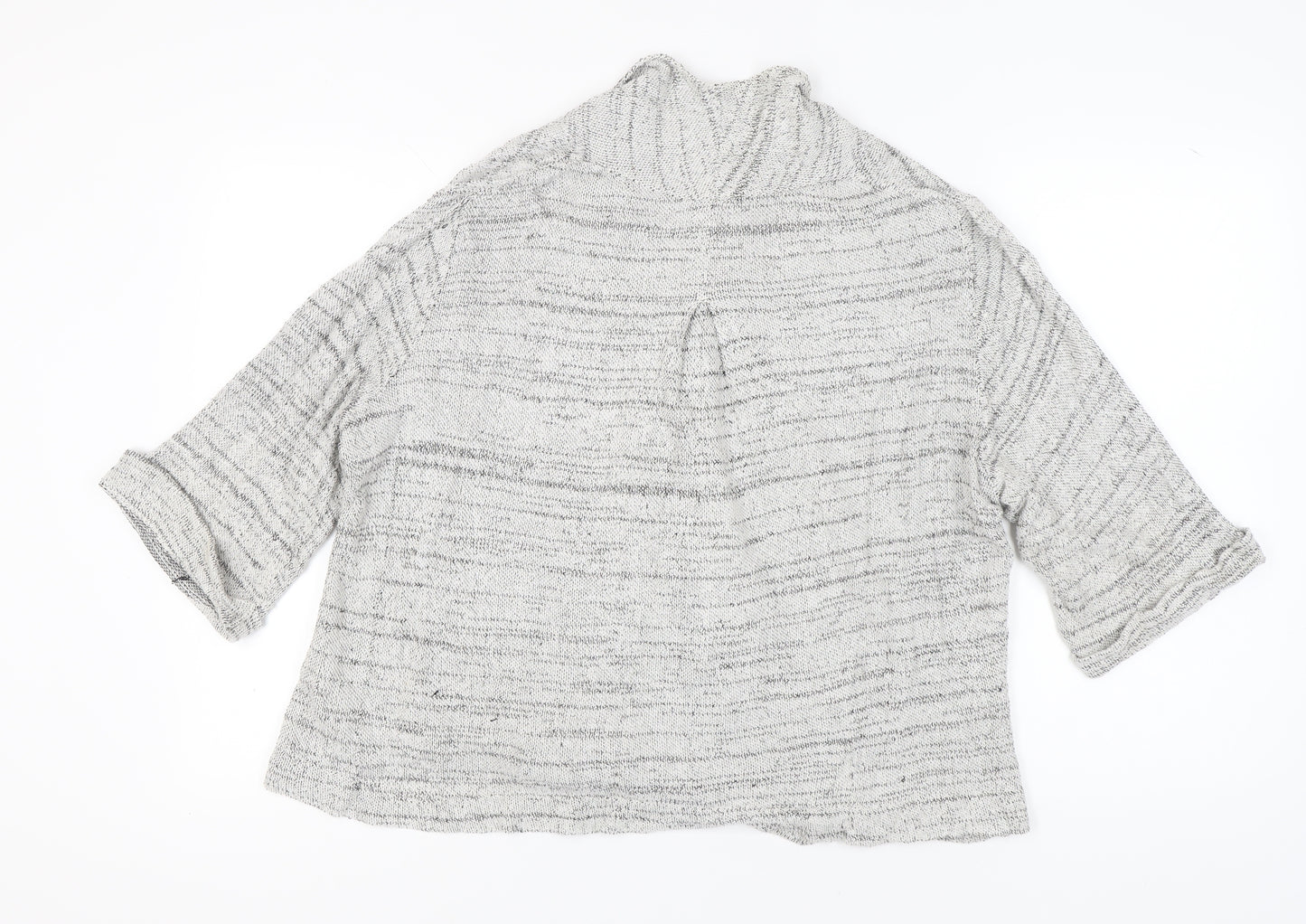 FatFace Women's Grey Cardigan 3/4 Sleeve Size 16