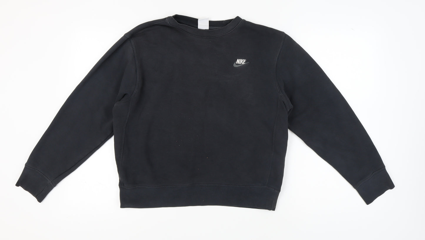 Nike Black Pullover Sweatshirt Unisex Adult Size S