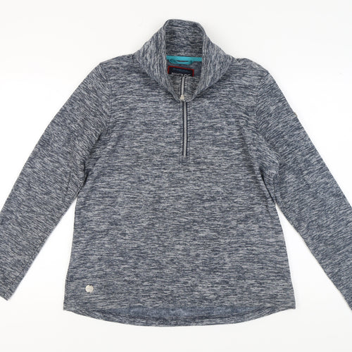 Regatta Women's Grey Henley Sweatshirt Size 14