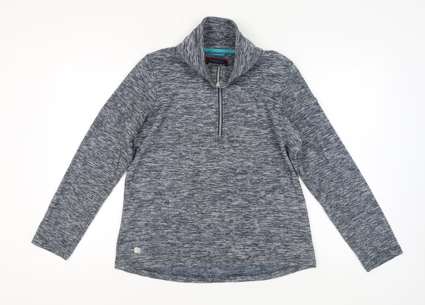 Regatta Women's Grey Henley Sweatshirt Size 14