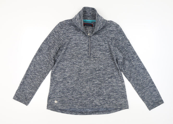 Regatta Women's Grey Henley Sweatshirt Size 14