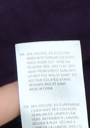 White Stuff Women's Purple Polka Dot Midi Skirt Size 10