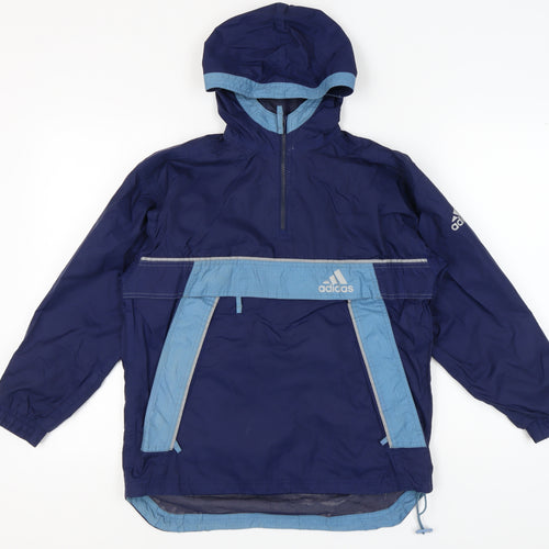 Adidas Boys Blue Windbreaker Jacket 11-12 Years