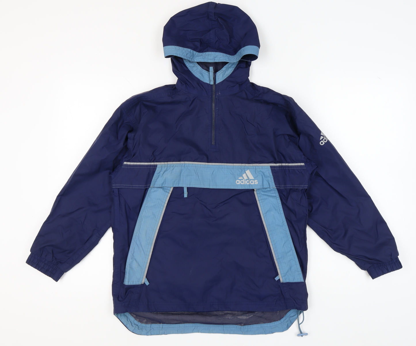Adidas Boys Blue Windbreaker Jacket 11-12 Years