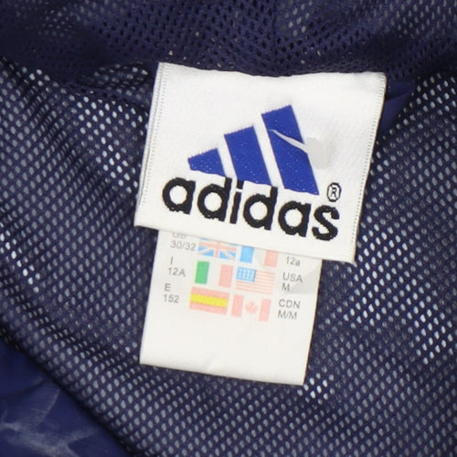 Adidas Boys Blue Windbreaker Jacket 11-12 Years