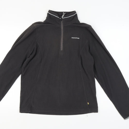 Craghoppers Men's Black 1/2 Zip Fleece Sweatshirt S