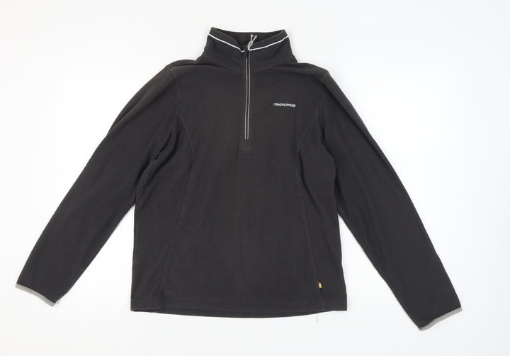 Craghoppers Men's Black 1/2 Zip Fleece Sweatshirt S
