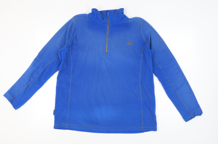 Trespass Men's Blue Fleece 1/2 Zip Jumper Size L