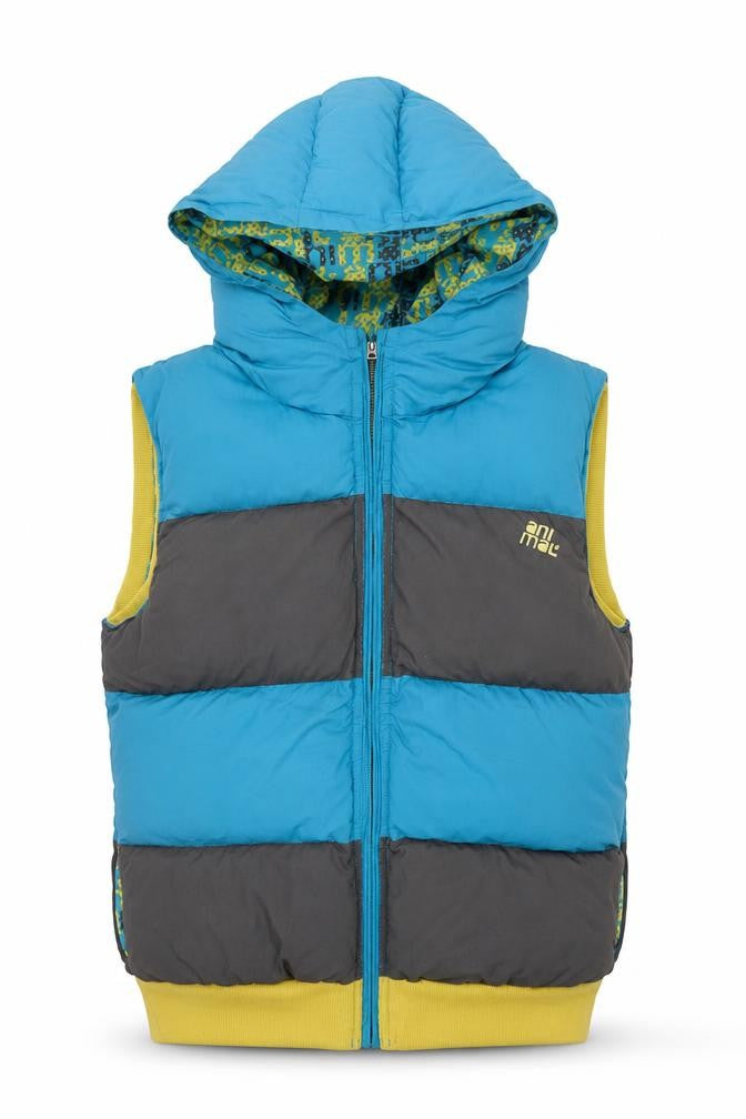 Front view of Animal Women's Multicoloured Hooded Waistcoat, size 12